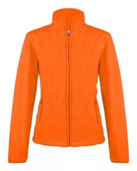 Női MAUREEN cipzáras polár pulóver, Kariban KA907, Fluorescent Orange-2XL