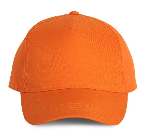 KP157 poliészter 5 paneles baseball sapka K-UP, Orange-U