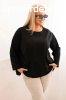 Pamut oversize blz ell rncolssal, 25208-as modell, feket
