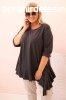 Pamut oversize fodros blz, 25196 grafit modell