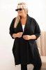 Gombos zrds oversize pelerina, 23159 modell, fekete