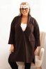 Gombos zrds oversize pelerina, 23159-es modell, barna