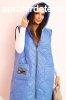 Steppelt oversize mellny kapucnival s cipzrral, 5393-as m