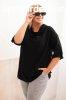 Pamut oversize blz ejtett nyakkivgssal, 25195-s modell, 