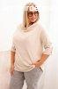 Pamut oversize blz ejtett nyakkivgssal, 25195-s modell, 