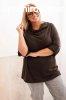 Pamut oversize blz ejtett nyakkivgssal, 25195-s modell, 