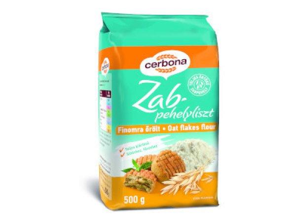 Cerbona Zabpehelyliszt 500g finomra őrölt