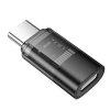 Hoco UA36D Type-C - Lightning adapter - fekete