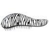 Dtangler Hajkefe fogantyval Zebra White