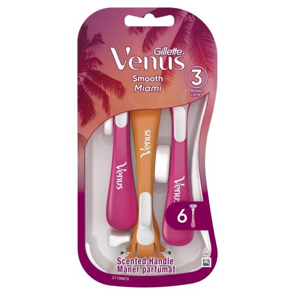 Gillette Eldobható borotvák Venus Smooth Miami 6 db
