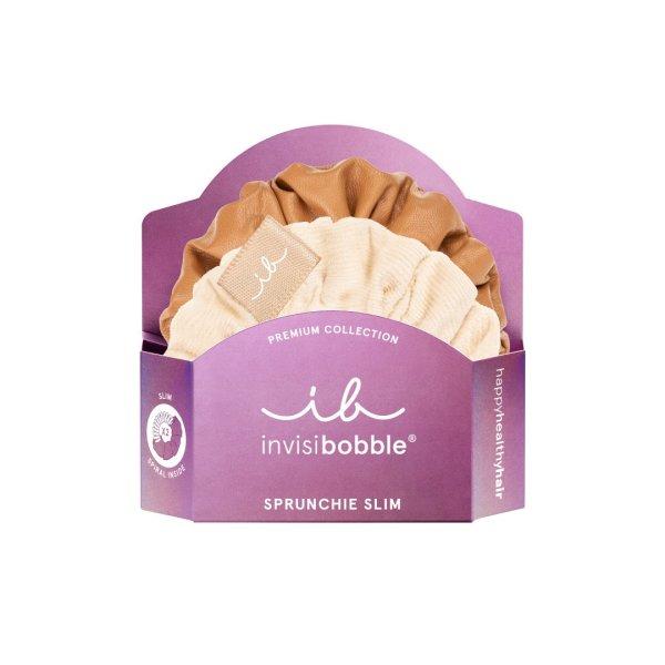 Invisibobble Hajgumi Sprunchie Slim Premium Creme de Caramel 2 db