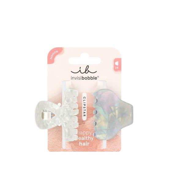 Invisibobble Hajcsipesz Clipstar Pearly Frost M 2 db