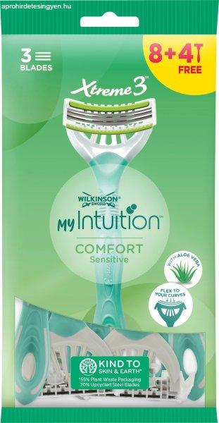 Wilkinson Sword Eldobható borotva nőknek My Intuition Comfort Sensitive 8 + 4
db