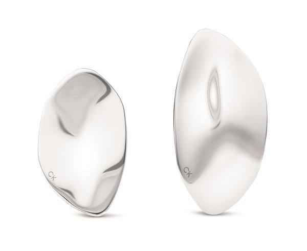 Calvin Klein Divatos aszimmetrikus acél fülbevaló Reflect 35000620