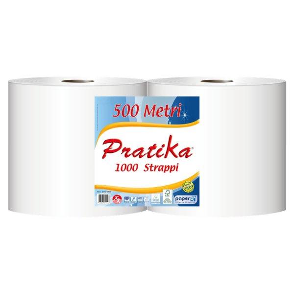 Ipari törlő 2 rétegű tekercses átmérő: 29 cm 1000 lap/tek 2
tekercs/karton Paperdi Pratika 1000_BI8S1000