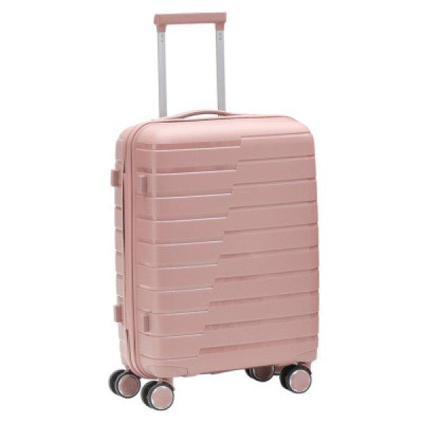 ViaGo M rose 20 kg-os törhetetlen feladott bőrönd