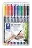 Alkoholos marker kszlet, OHP, 1 mm, STAEDTLER "Lumocol
