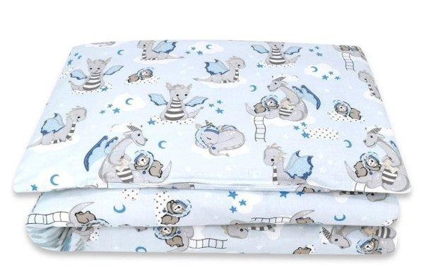 Baby Shop ágynemű huzat 90*120 cm - kék sárkány 
