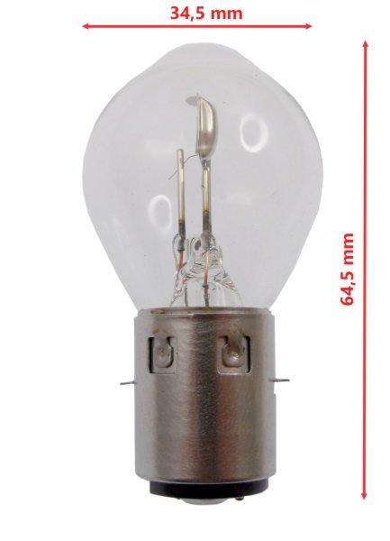 Izzó 12V 25/25W Ba20d