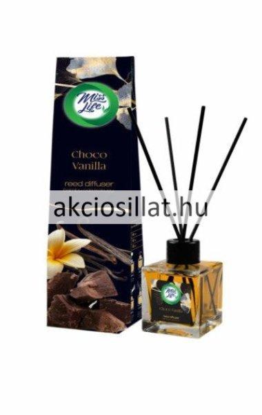 Miss Life Bamboo Pálcikás Légfrissítő Csoki Vanília illatú 100ml