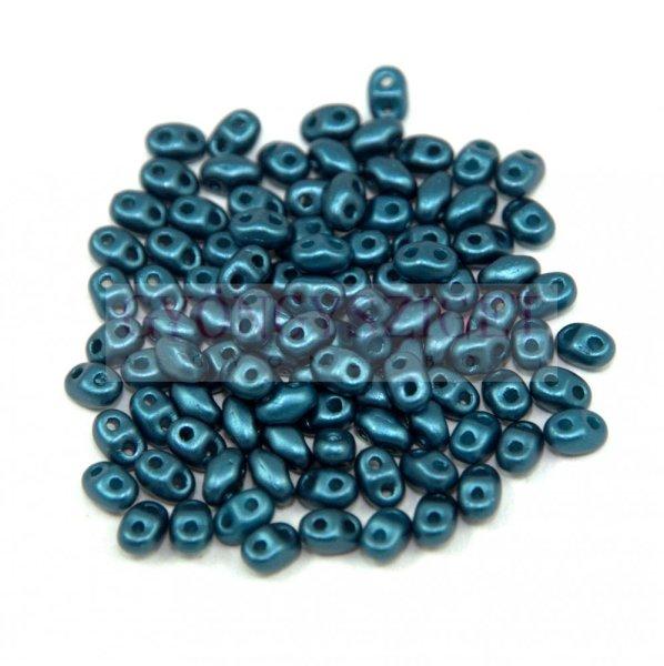 Miniduo gyöngy 2.5x4mm pastel petrol