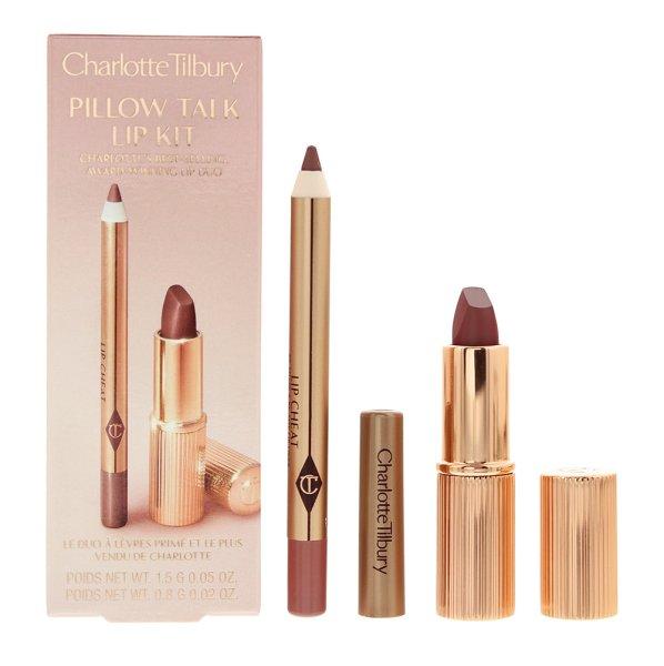 Charlotte Tilbury Dekoratív kozmetikum ajándékszett Pillow Talk Medium (Lip
Kit)