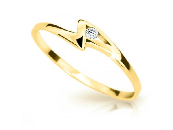 Cutie Jewellery Gyönyörű sárga arany gyűrű Z6738-1138-10-X-1 54 mm
