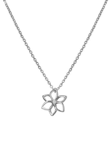 Hot Diamonds Gyönyörű ezüst nyaklánc gyémánttal Virág Diamond Amulets
DP894
