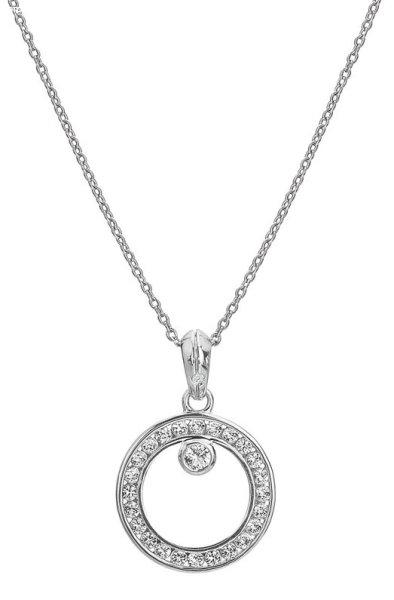 Hot Diamonds Ezüst nyaklánc gyémánttal és topázzal Orbit DP929 (lánc,
medál)