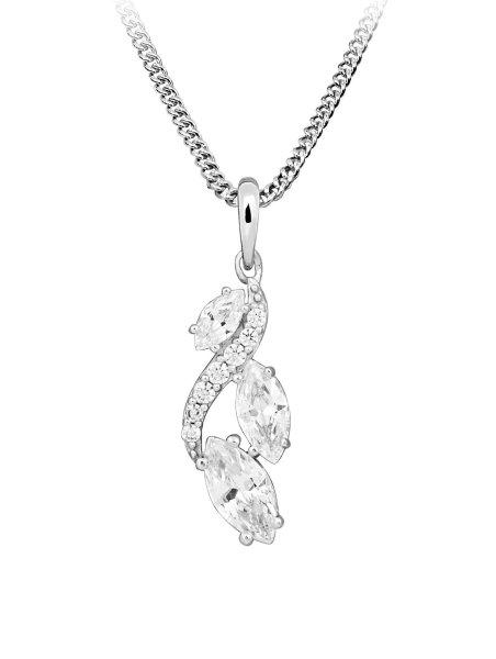 Silver Cat Ezüst nyaklánc cirkónium kövekkel Classics SC594 (lánc, medál)