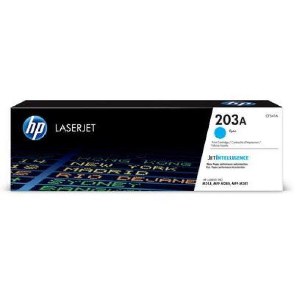 HP CF541A EREDETI Toner CIÁN 1.300 oldal kapacitás No.203A