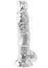 ToyJoy Get Real Clear Dildo with Balls 8 Inch