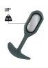 ToyJoy Buttocks The Athlete Weighted Plug Grey