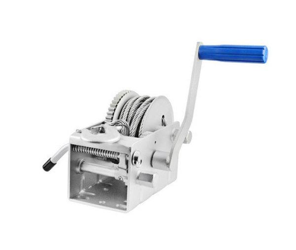 Husar Winch, Csörlő Kézi 1500 Kg 3300 Lbs 8M Acél Kábellal