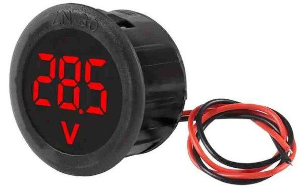 Digitális kijelzővel ellátott feszültségmérő 4-100V (65022 / 30082)