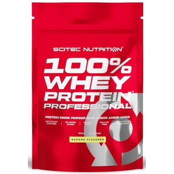 SciTec 100% Whey Protein Professional 500g banán