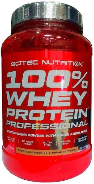 SciTec 100% Whey Protein Professional 920g csokoládé-kekszkrém