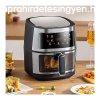 Air fryer, olaj nlkli forrlevegs st betekintablakkal,