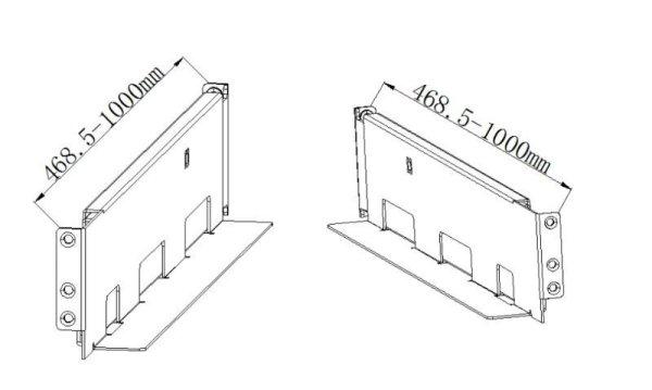 Hikvision R Series UPS Rack Slide 4-post UPS rack sín R szériához