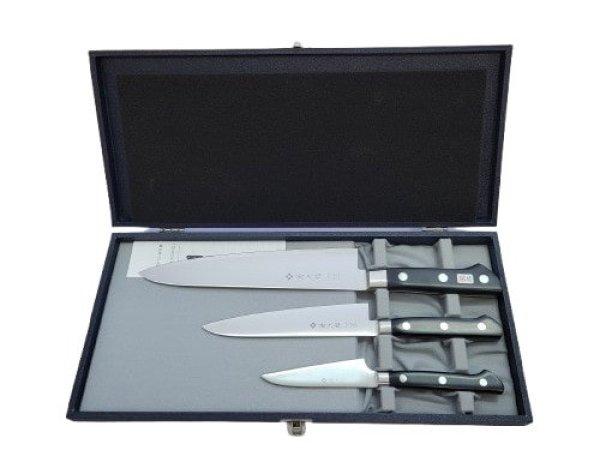 Tojiro DP VG10 késkészlet – Gyuto 21 cm, Petty 15 cm, Paring 9 cm