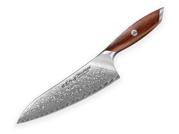Dellinger Rosewood Gyuto Damascus szakács kés 21 cm