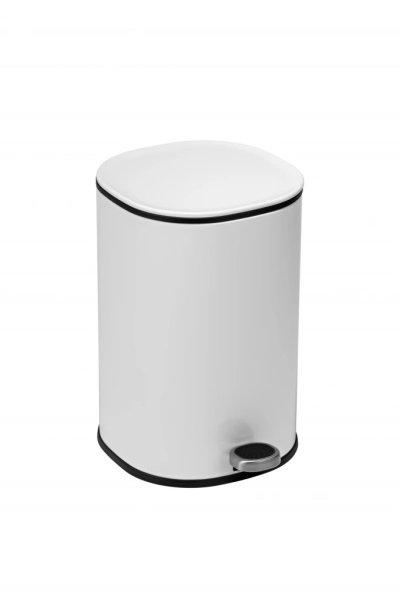 Pedálos szemetes COPEN 5 L, fehér, softclose
