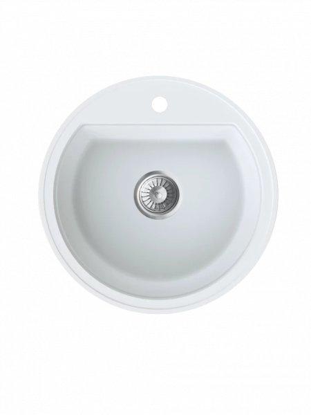 MILO ESSENCE gránit mosogatótálca fi 51 Magnesia white szifonnal