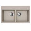 MILO METRO grnit duplamedencs mosogat 76x44 Pure sand, sz