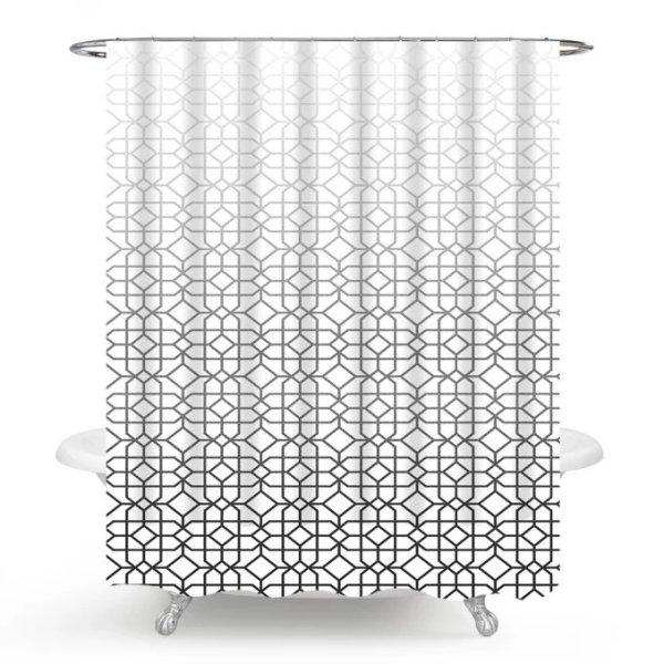 MINOTTI zuhanyfüggöny 2000x1800 mm, üvegfestmény stílus