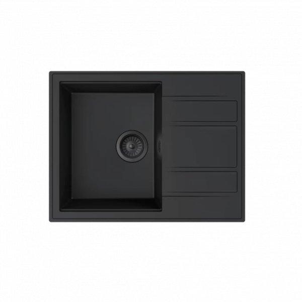 MILO RETTO 65x50 gránit mosogató Lava stone színben