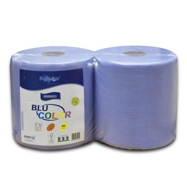Kéztörlő 3 rétegű tekercses átmérő: 26 cm 100% cellulóz 1 tekercs BLU
COLOR Bluering_BIBS800 kék