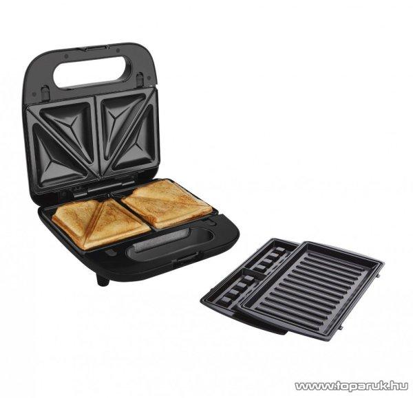 SilverCrest SSMW 750 D4 Avante 3 in 1 multifunkciós szendvicssütő,
gofrisütő, grillsütő, 750W