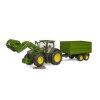 John Deere 7R 350 traktor homlokrakodval s tandemtengelyes