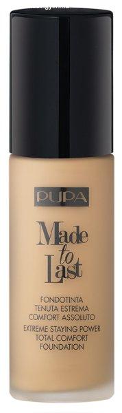 PUPA Milano Hosszan tartó folyékony smink SPF 10 Made To Last (Total Comfort
Foundation) 30 ml 003 Dark Ivory